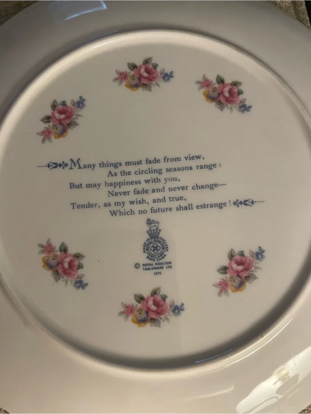 Royal Doulton Valentine's Day 1976 Collector Plate